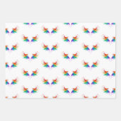 Fluffy Rainbow Wings Inpakpapier Vel (Voorkant 2)