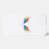 Fluffy Rainbow Wings iPhone Hoesje (Achterkant horizontaal)