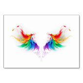 Fluffy Rainbow Wings Kaart (Voorkant)
