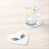 Fluffy Rainbow Wings Kartonnen Onderzetters (Insitu)