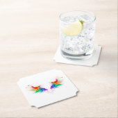 Fluffy Rainbow Wings Kartonnen Onderzetters (Insitu)