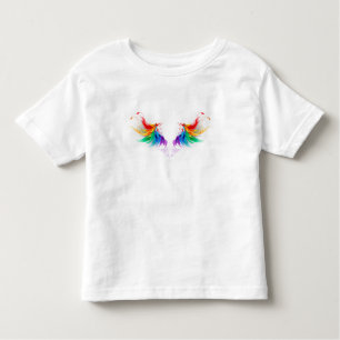 Fluffy Rainbow Wings Kinder Shirts