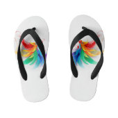Fluffy Rainbow Wings Kinder Teenslippers (Voetbed)