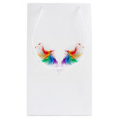 Fluffy Rainbow Wings Klein Cadeauzakje (Achterkant)