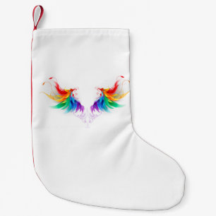Fluffy Rainbow Wings Kleine Kerstsok