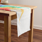 Fluffy Rainbow Wings Korte Tafelloper (Voorbeeld)