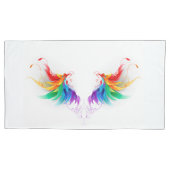 Fluffy Rainbow Wings Kussensloop (Voorkant)