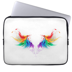 Fluffy Rainbow Wings Laptop Sleeve