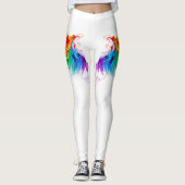 Fluffy Rainbow Wings Leggings (Voorkant)