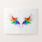 Fluffy Rainbow Wings Legpuzzel (Horizontaal)