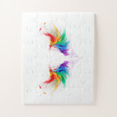 Fluffy Rainbow Wings Legpuzzel (Verticaal)