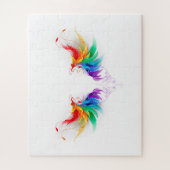 Fluffy Rainbow Wings Legpuzzel (Verticaal)