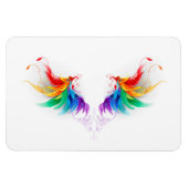 Fluffy Rainbow Wings Magneet (Horizontaal)