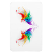 Fluffy Rainbow Wings Magneet (Verticaal)