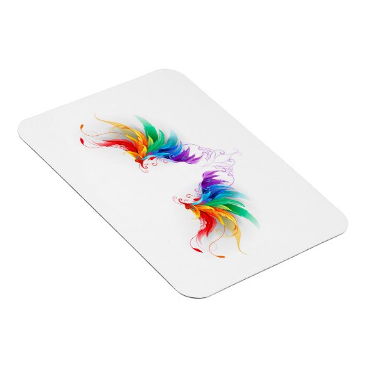 Fluffy Rainbow Wings Magneet (Rechterzijde)