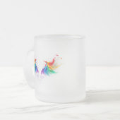 Fluffy Rainbow Wings Matglas Koffiemok (Voorkant links)