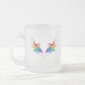 Fluffy Rainbow Wings Matglas Koffiemok (Links)