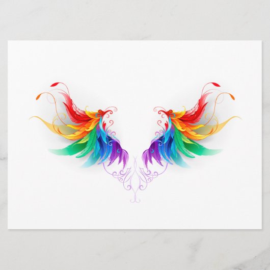 Fluffy Rainbow Wings Menu (Voorkant)