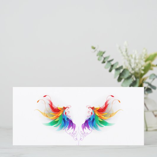 Fluffy Rainbow Wings Menu (Staand voorkant)