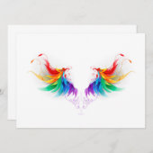 Fluffy Rainbow Wings Menu (Voorkant / Achterkant)