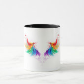 Fluffy Rainbow Wings Mok (Midden)