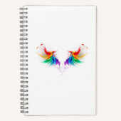 Fluffy Rainbow Wings Notitieboek (Voorkant)
