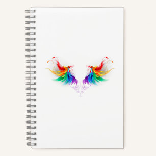 Fluffy Rainbow Wings Notitieboek