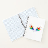 Fluffy Rainbow Wings Notitieboek (Binnen)