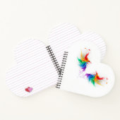 Fluffy Rainbow Wings Notitieboek (Binnen)