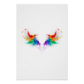Fluffy Rainbow Wings Perfect Poster (Voorkant)