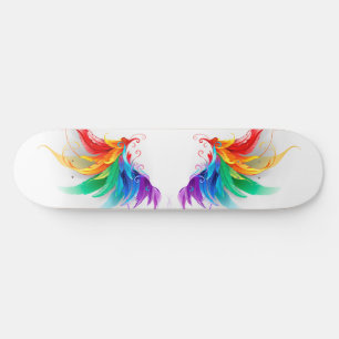 Fluffy Rainbow Wings Persoonlijk Skateboard