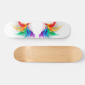 Fluffy Rainbow Wings Persoonlijk Skateboard (Horizontaal)