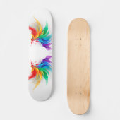 Fluffy Rainbow Wings Persoonlijk Skateboard (Voorkant)