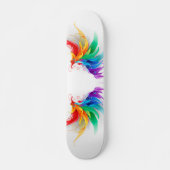 Fluffy Rainbow Wings Persoonlijk Skateboard (Voorkant)