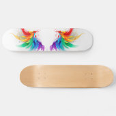 Fluffy Rainbow Wings Persoonlijk Skateboard (Horizontaal)