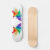 Fluffy Rainbow Wings Persoonlijk Skateboard (Voorkant)