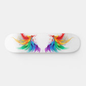 Fluffy Rainbow Wings Persoonlijk Skateboard (Horizontaal)