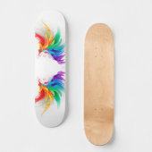 Fluffy Rainbow Wings Persoonlijk Skateboard (Voorkant)