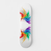 Fluffy Rainbow Wings Persoonlijk Skateboard (Voorkant)