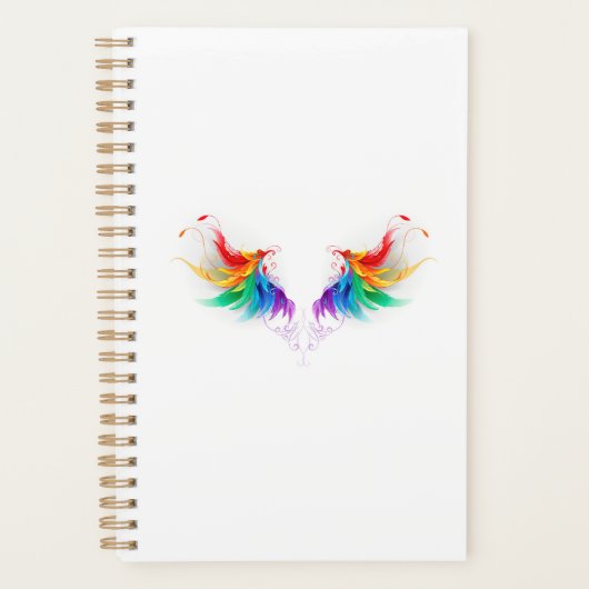 Fluffy Rainbow Wings Planner (Voorkant)