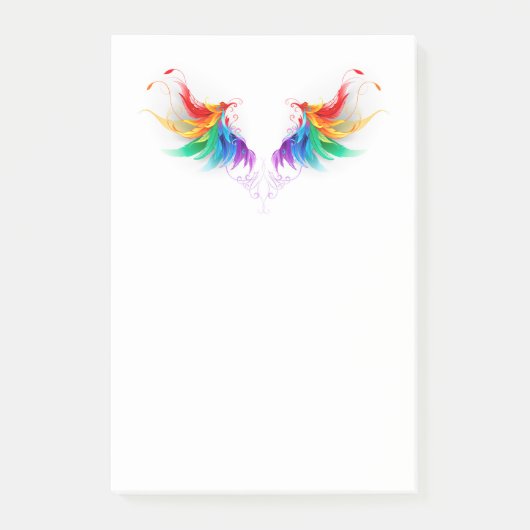 Fluffy Rainbow Wings Post-it® Notes (Voorkant)