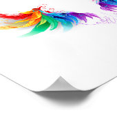 Fluffy Rainbow Wings Poster (Hoek)