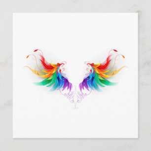 Fluffy Rainbow Wings Programmakaart