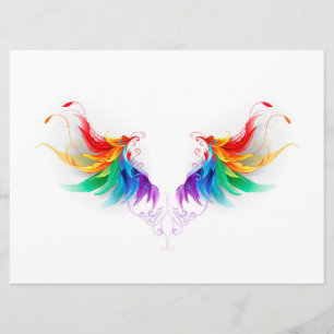 Fluffy Rainbow Wings Programmakaart