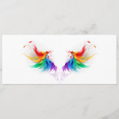 Fluffy Rainbow Wings Programmakaart (Voorkant)