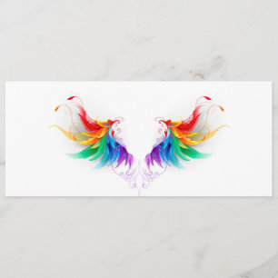Fluffy Rainbow Wings Programmakaart