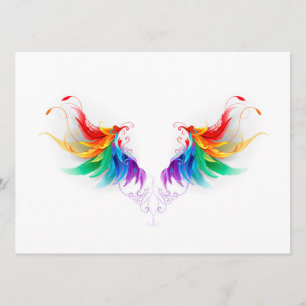 Fluffy Rainbow Wings Programmakaart