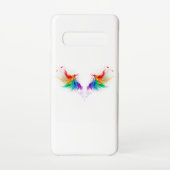 Fluffy Rainbow Wings Samsung Galaxy Hoesje (Achterkant)