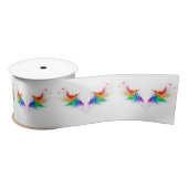 Fluffy Rainbow Wings Satijnen Lint (Spoel)
