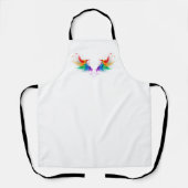 Fluffy Rainbow Wings Schort (Voorkant)